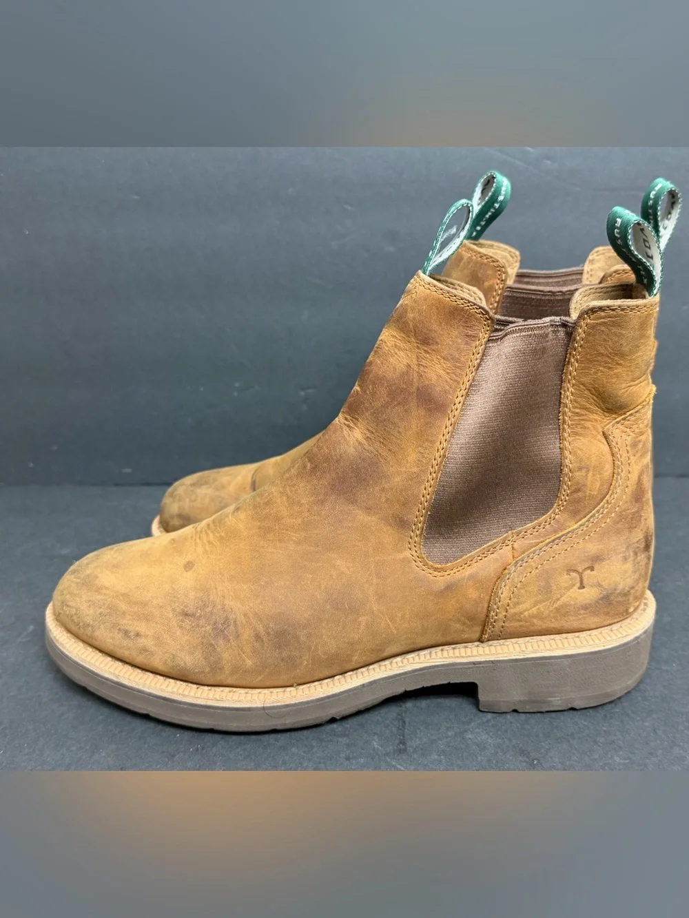 Tecovas Men's Rugged Chelsea Cowhide Boots, Style# M10080CSH, Size 10 D $265